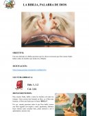 LA BIBLIA, PALABRA DE DIOS