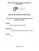 Ensayo sobre “comportamiento de las exportaciones peruanas en el 2019”