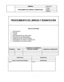 PROCEDIMIENTO LIMPIEZA Y DESINFECCIÓN