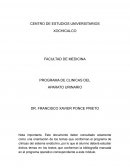 PROGRAMA DE CLINICAS DE APARATO URINARIO