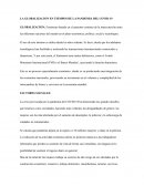 LA GLOBALIZACION EN TIEMPOS DE LA PANDEMIA DEL COVID-19