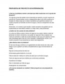 PROPUESTA DE PROYECTO DE INTERVENCIÓN