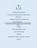 Poca comprension de las matematicas en lo que es ecuaciones lineales