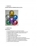 FUNDAMENTOS PLAN DE MERCADEO.PRODUCTO: GLOBOS RUMATEX CROMADOS REFLEX R12X12