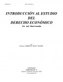 INTRODUCCIÓN AL ESTUDIO DEL DERECHO ECONÓMICO