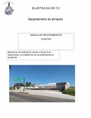 Departamento de almacén