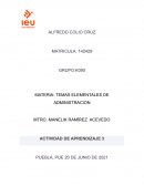 TEMAS ELEMENTALES DE ADMINISTRACION
