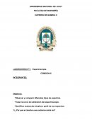 LABORATORIO Nº1: Espectroscopia