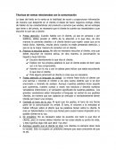 Técnicas de ventas relacionadas con la comunicación