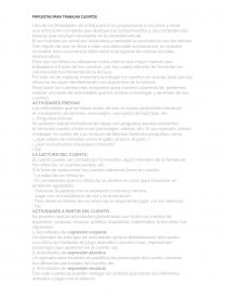 PROPUESTAS PARA TRABAJAR CUENTOS. Página 1