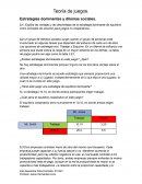 Teoría de juegos. Estrategias dominantes y dilemas sociales