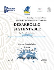 Programas de desarrollo. Página 1