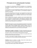 Principios de la comunicación humana