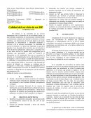 Calidad del servicio de un ISP