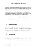 Política de distribución
