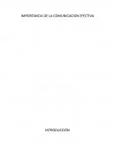 IMPORTANCIA DE LA COMUNICACION EFECTIVA