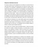 Etiqueta de identidad mexicana