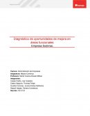 Diagnóstico de oportunidades de mejora en áreas funcionales. Empresa Sodimac