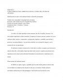 CARACTERISTICAS DEL AMBIENTE NATURAL Y FISICO DEL CENTRO DE ATENCION
