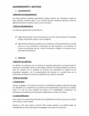 Aglomerantes y aditivos