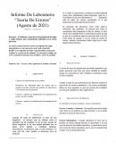 Informe De Laboratorio “Teoría De Errores”