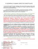 EL DESARROLLO HUMANO: ASPECTOS CONCEPTUALES