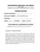 Los Valores en la Gestión de la Calidad