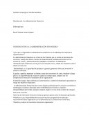 INTRODUCCIÓN A LA ADMINISTRACIÓN FINANCIERA