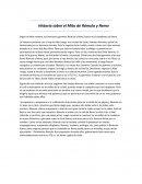 Historia sobre el Mito de Rómulo y Remo