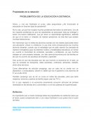 PROBLEMÁTICA DE LA EDUCACIÓN A DISTANCIA