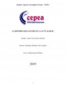 LA REFORMA DEL ESTADO EN LA ACTUALIDAD