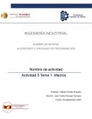 Algoritmos y lenguajes de programacion