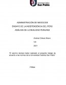 Analisis de la realidad peruana