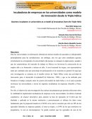 Incubadoras de empresas en las universidades como modelo de innovación desde la Triple Hélice