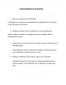 Filosofia cuestonario