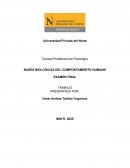 BASES BIOLOGICAS DEL COMPORTAMIENTO HUMANO