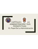 EL Papel De La Administración Teoría de la Administración