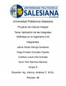 Aplicación de las Integrales Definidas en la Ingeniería Civil