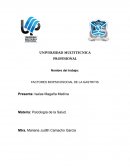 FACTORES BIOPSICOSOCIAL DE LA GASTRITIS