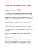 Características de un fenómeno aleatorio