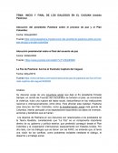 INICIO Y FINAL DE LOS DIALOGOS EN EL CAGUAN