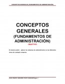 Conceptos generales de Administración
