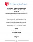 Actitud de los jóvenes frente a la homosexualidad en Los Olivos, Lima – Perú, en el año 2021