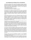 Las inteligencias múltiples de los universitarios