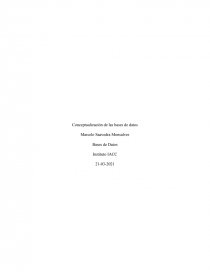 Conceptualización de las bases de datos. Página 1