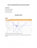 TALLER DE PROGRAMACIÓN LINEAL MÉTODO GRÁFICO