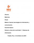 Nuevas tecnologías de información y comunicación