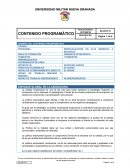 ENFOQUE GLOBAL DE LA ASIGNATURA