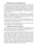 El populismo como un movimiento social