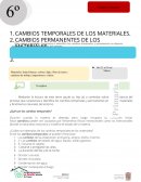 CAMBIOS TEMPORALES DE LOS MATERIALES